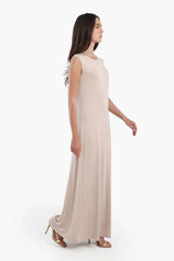 فستان بدون اكمام فيسكوز - Carinasaudi.com