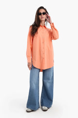 قميص متوسط الطول باكمام طويلة - Carinasaudi.com