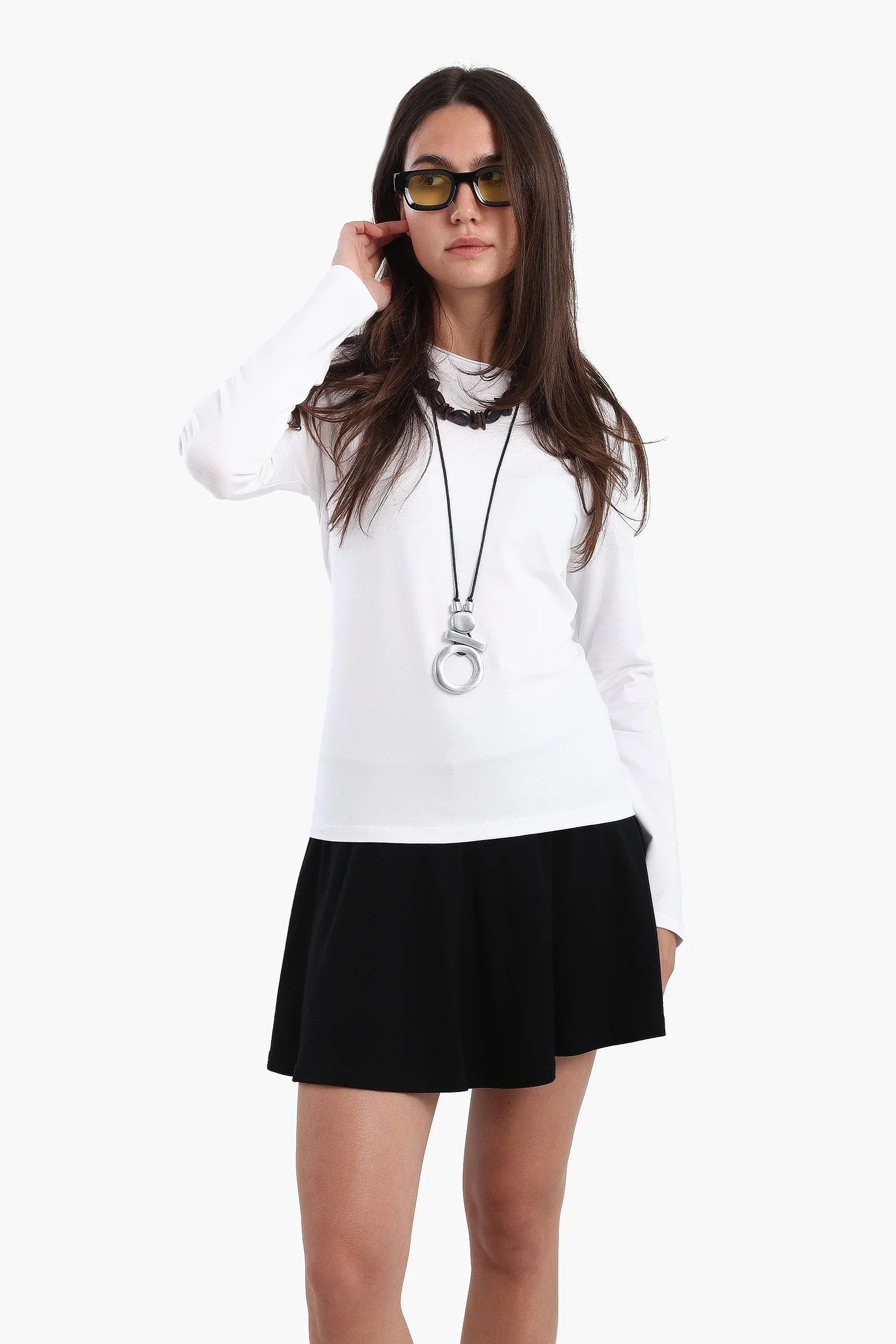 بلوزة قطنية باكمام طويلة - Carinasaudi.com