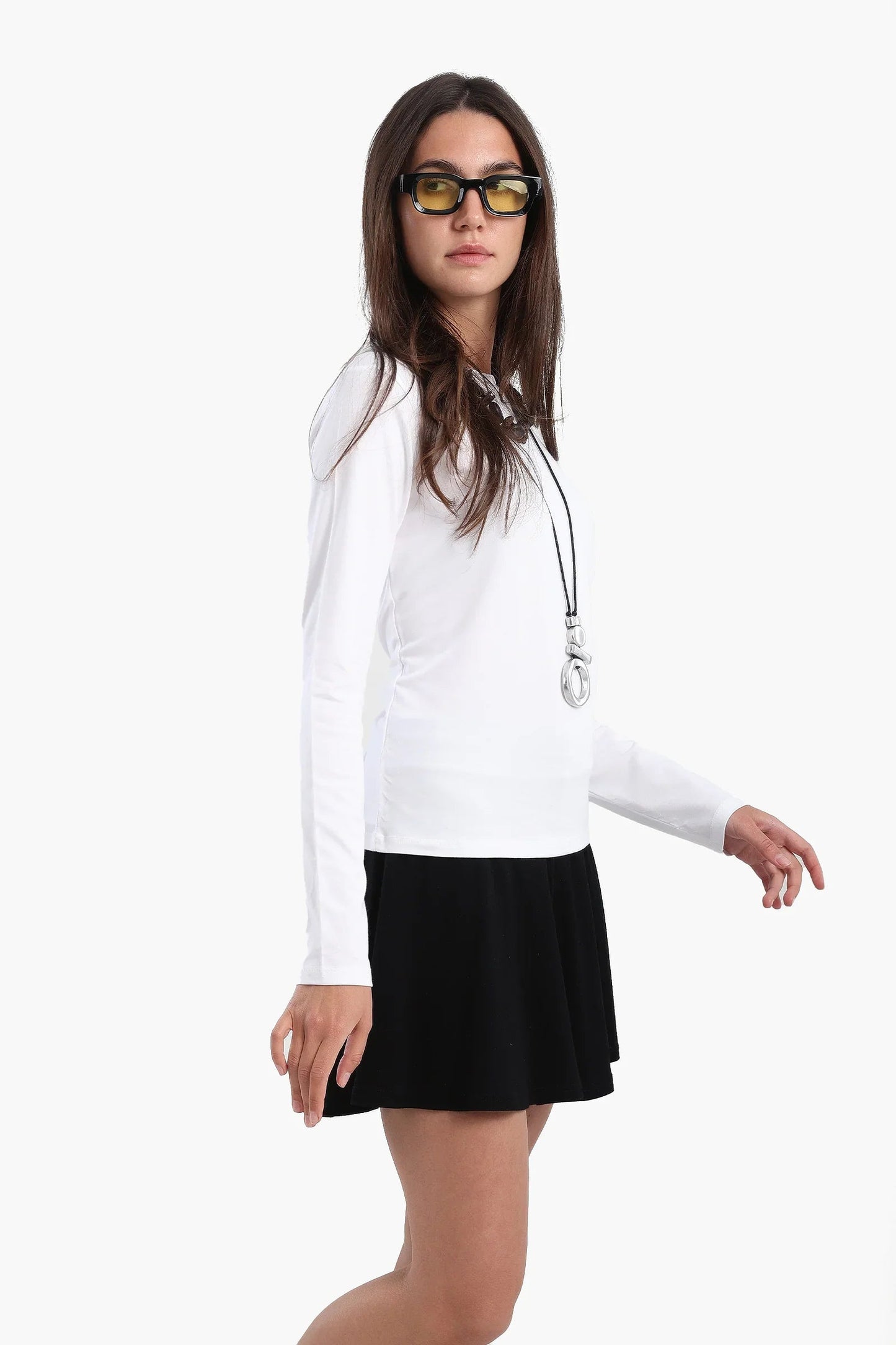 بلوزة قطنية باكمام طويلة - Carinasaudi.com