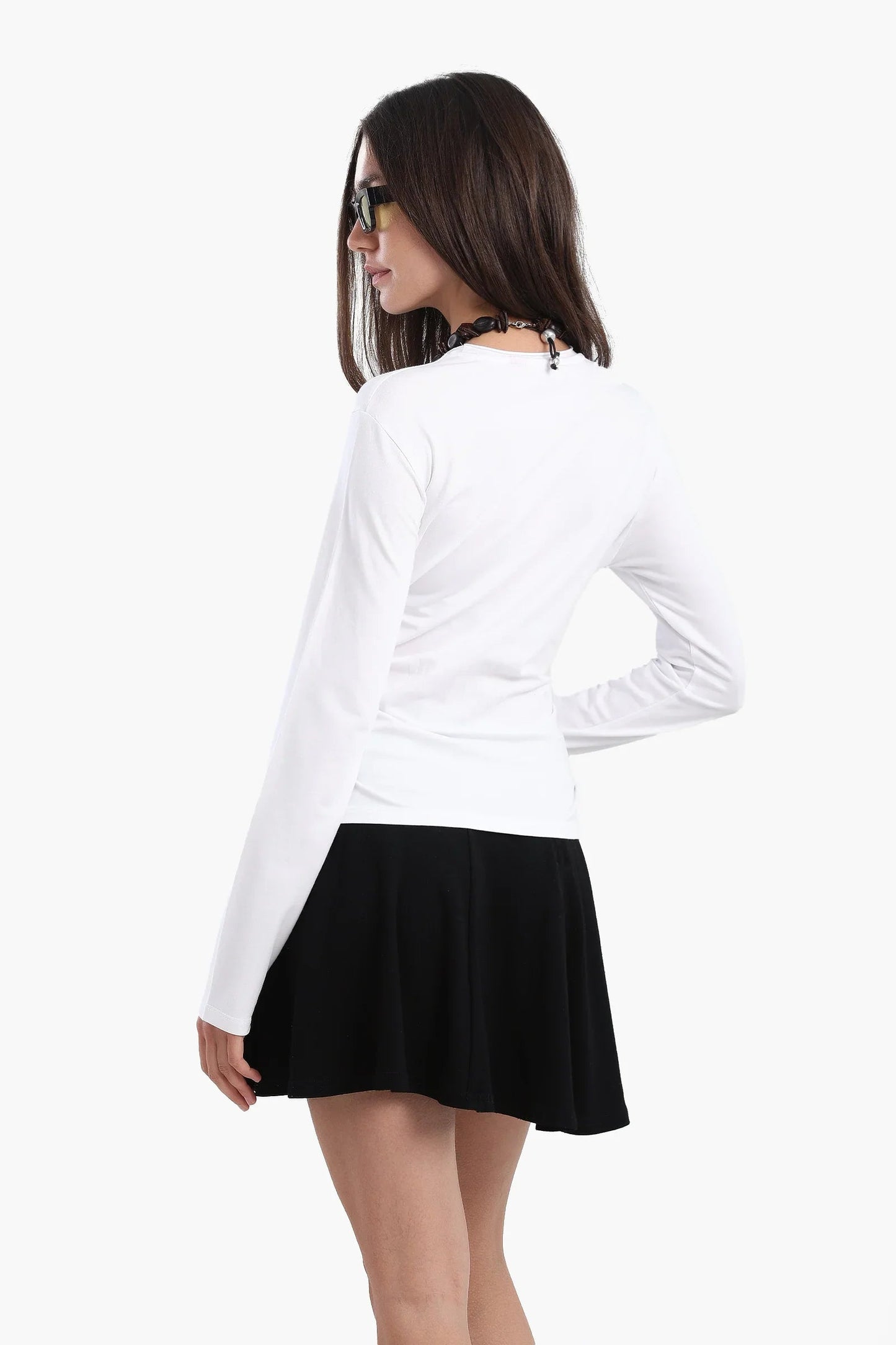 بلوزة قطنية باكمام طويلة - Carinasaudi.com