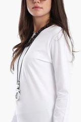 بلوزة قطنية باكمام طويلة - Carinasaudi.com