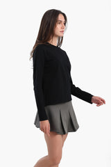 بلوزة قطنية باكمام طويلة - Carinasaudi.com