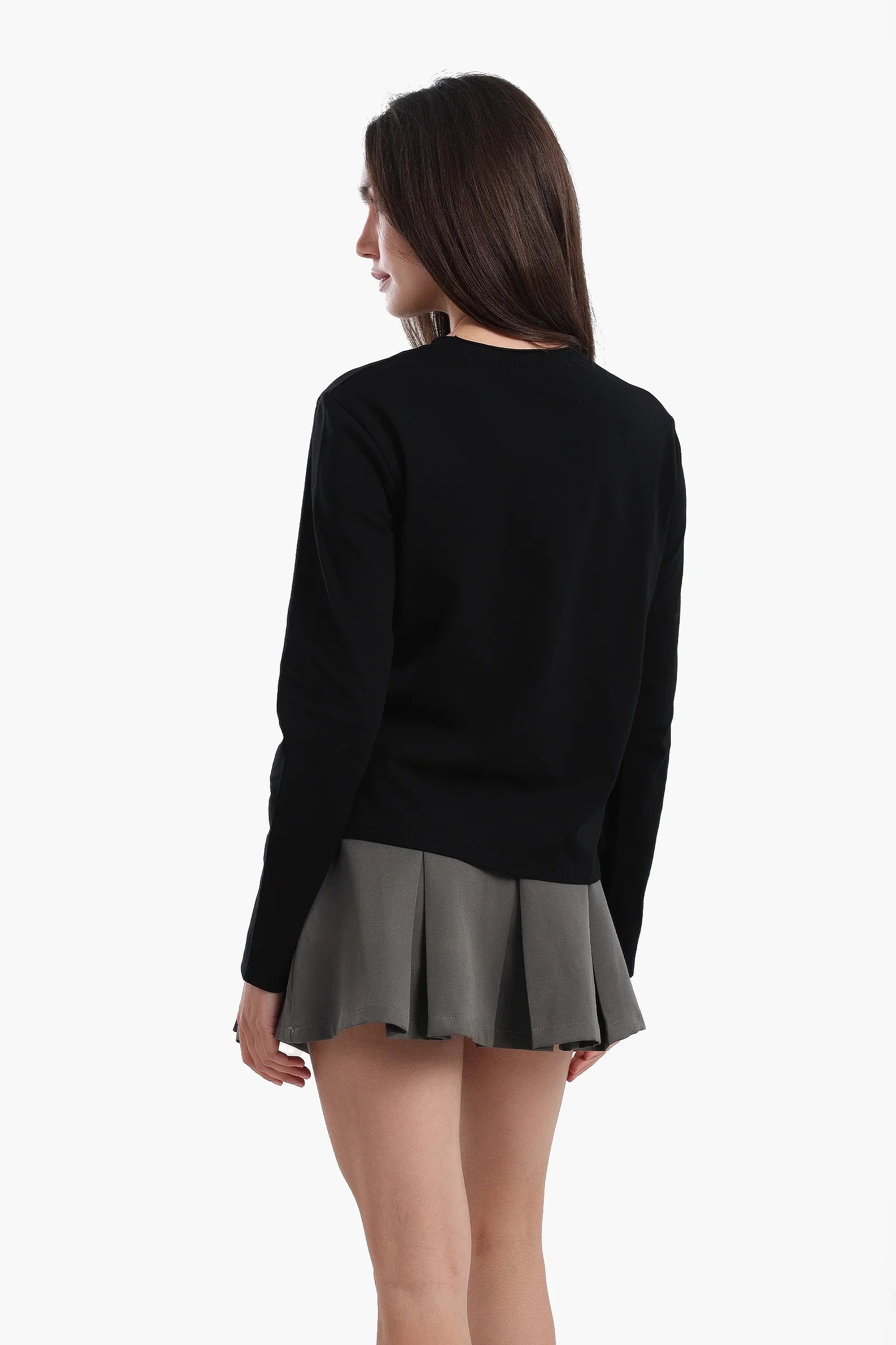 بلوزة قطنية باكمام طويلة - Carinasaudi.com