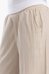 بنطال بخصر عالي و بقصة ساق واسعة - Carinasaudi.com