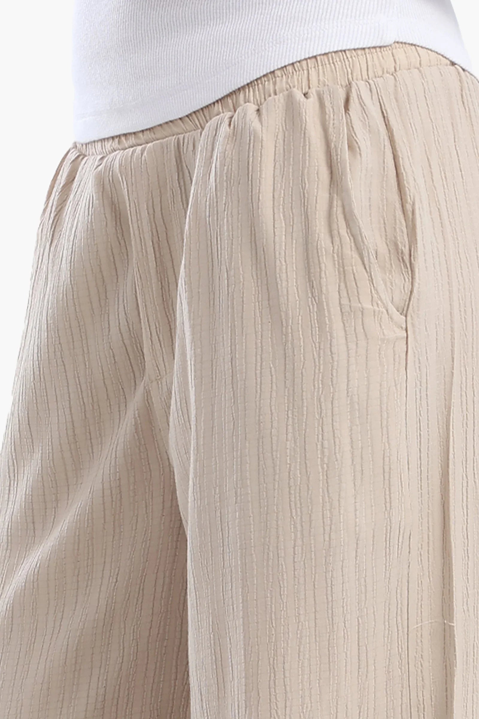 بنطال بخصر عالي و بقصة ساق واسعة - Carinasaudi.com