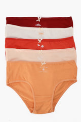 عبوة من ٥ سراويل داخلية بريف ملونة - Carinasaudi.com