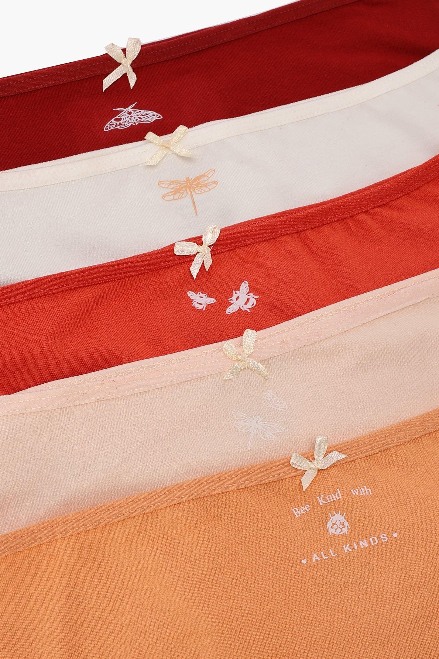 عبوة من ٥ سراويل داخلية بريف ملونة - Carinasaudi.com