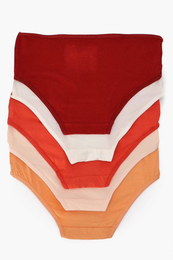 Pack of 5 colorful briefs