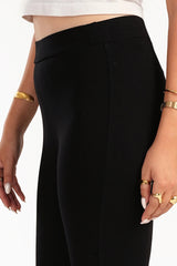 بنطال بخصر عالي بقصة ضيقة جيرسيه - Carinasaudi.com