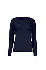 بلوزة قطنية برقبة دائرية - Carinasaudi.com