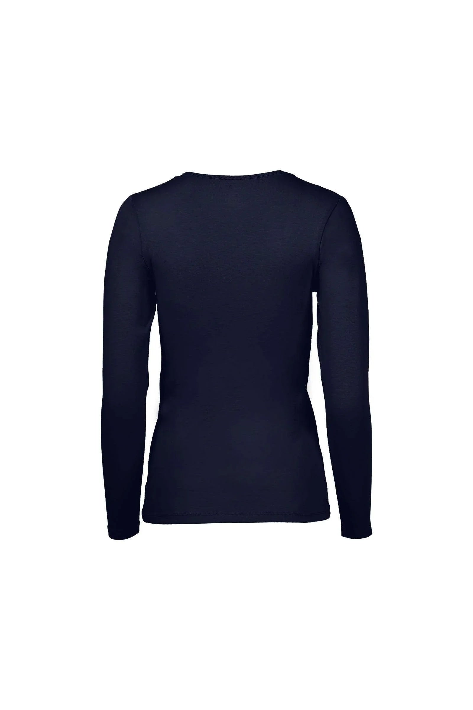 بلوزة قطنية برقبة دائرية - Carinasaudi.com