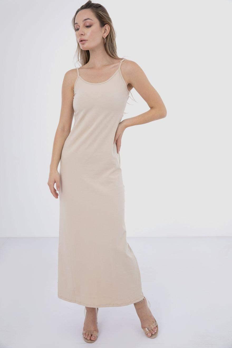 فستان قطن بدون أكمام - Carinasaudi.com