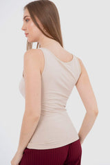 بلوزة قطنية بدون اكمام - Carinasaudi.com