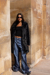 Sherpa over-the-knee coat