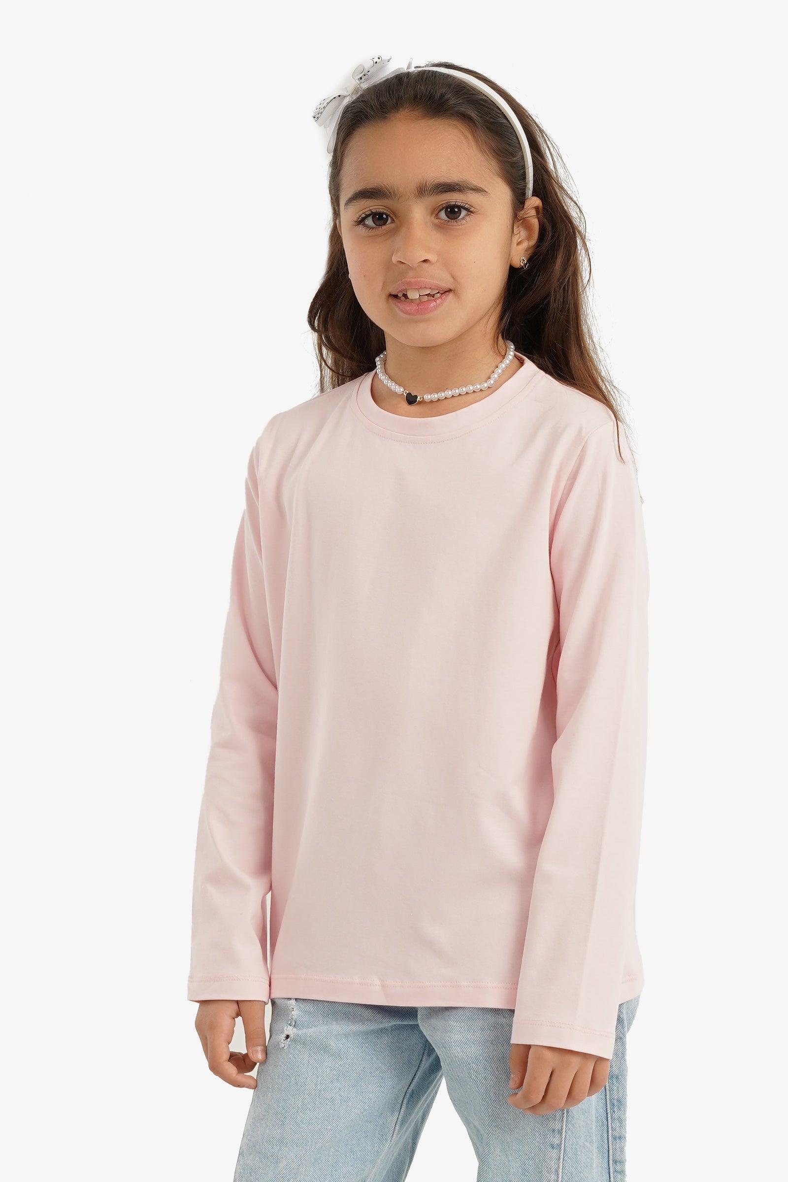 بلوزة بناتية بأكمام طويلة - Carinasaudi.com