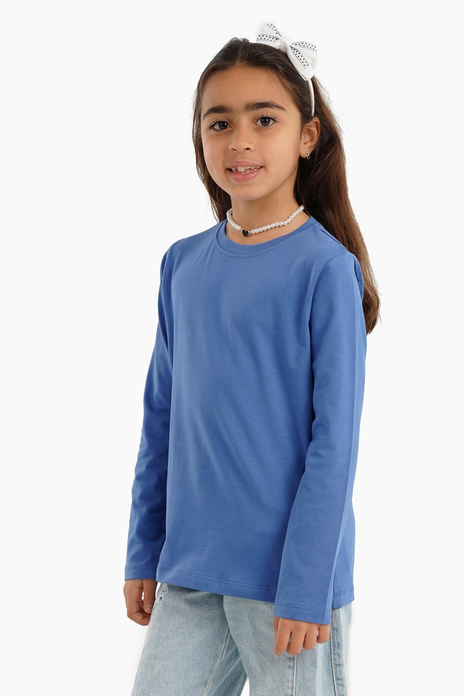 بلوزة بناتية بأكمام طويلة - Carinasaudi.com