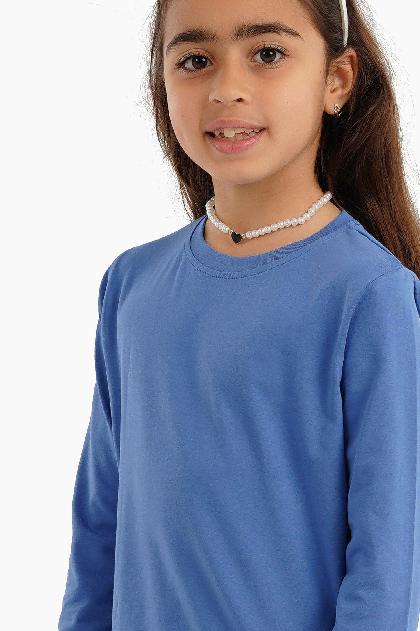 بلوزة بناتية بأكمام طويلة - Carinasaudi.com