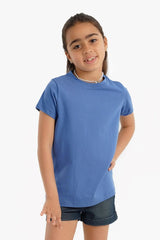 بلوزة بناتية بأكمام قصيرة - Carinasaudi.com