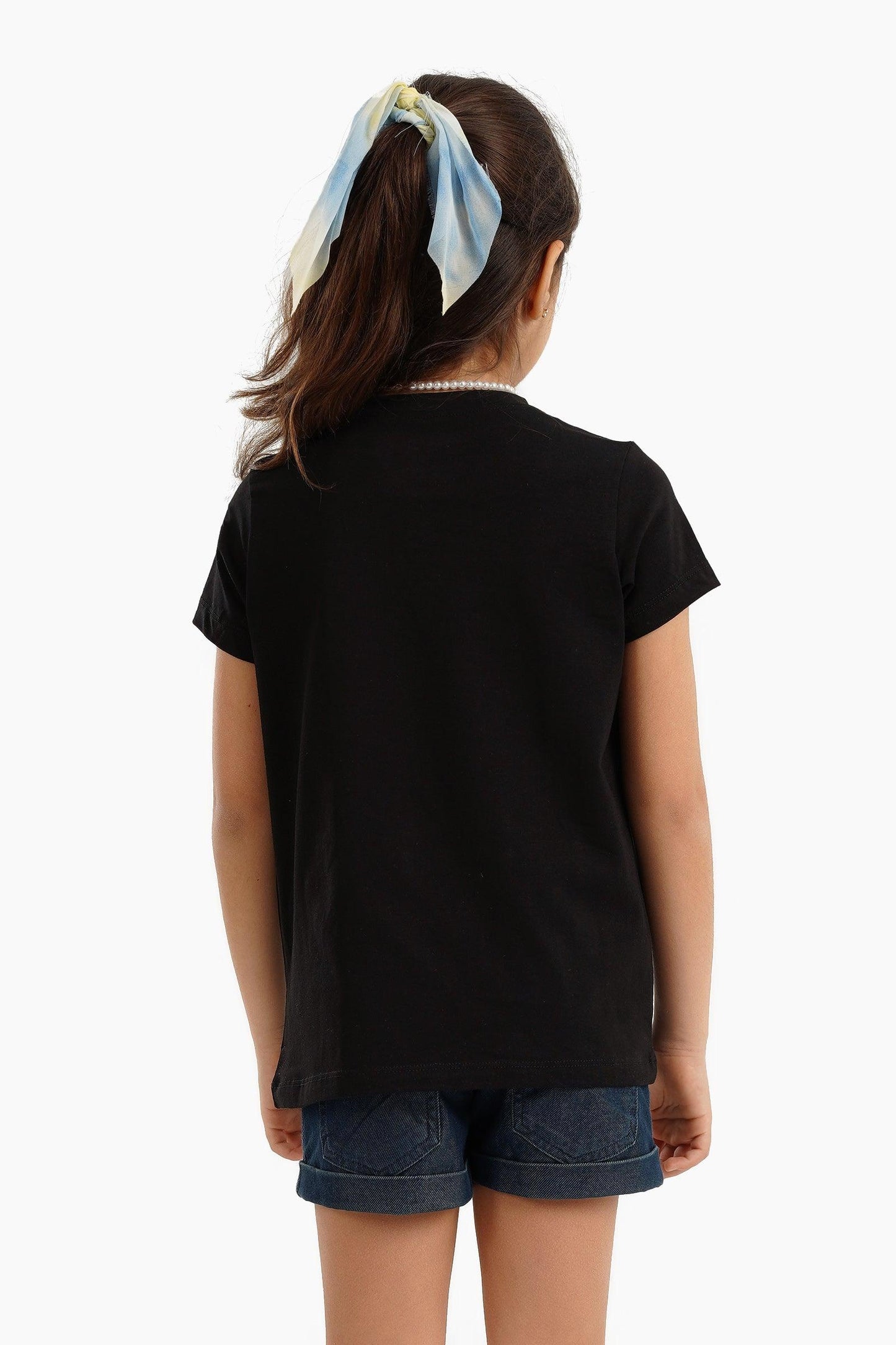 بلوزة بناتية بأكمام قصيرة - Carinasaudi.com