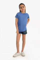 بلوزة بناتية بأكمام قصيرة - Carinasaudi.com