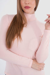 بلوزة باكمام طويلة برقبة عالية - Carinasaudi.com