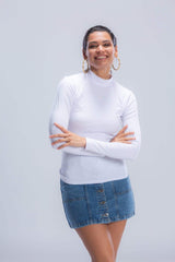 بلوزة بدون رقبة عالية - Carinasaudi.com