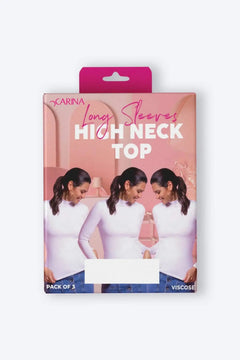 Viscose high neck blouse (3-pack)