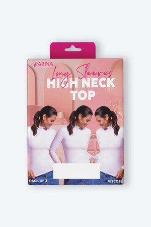 Viscose high neck blouse (3-pack)