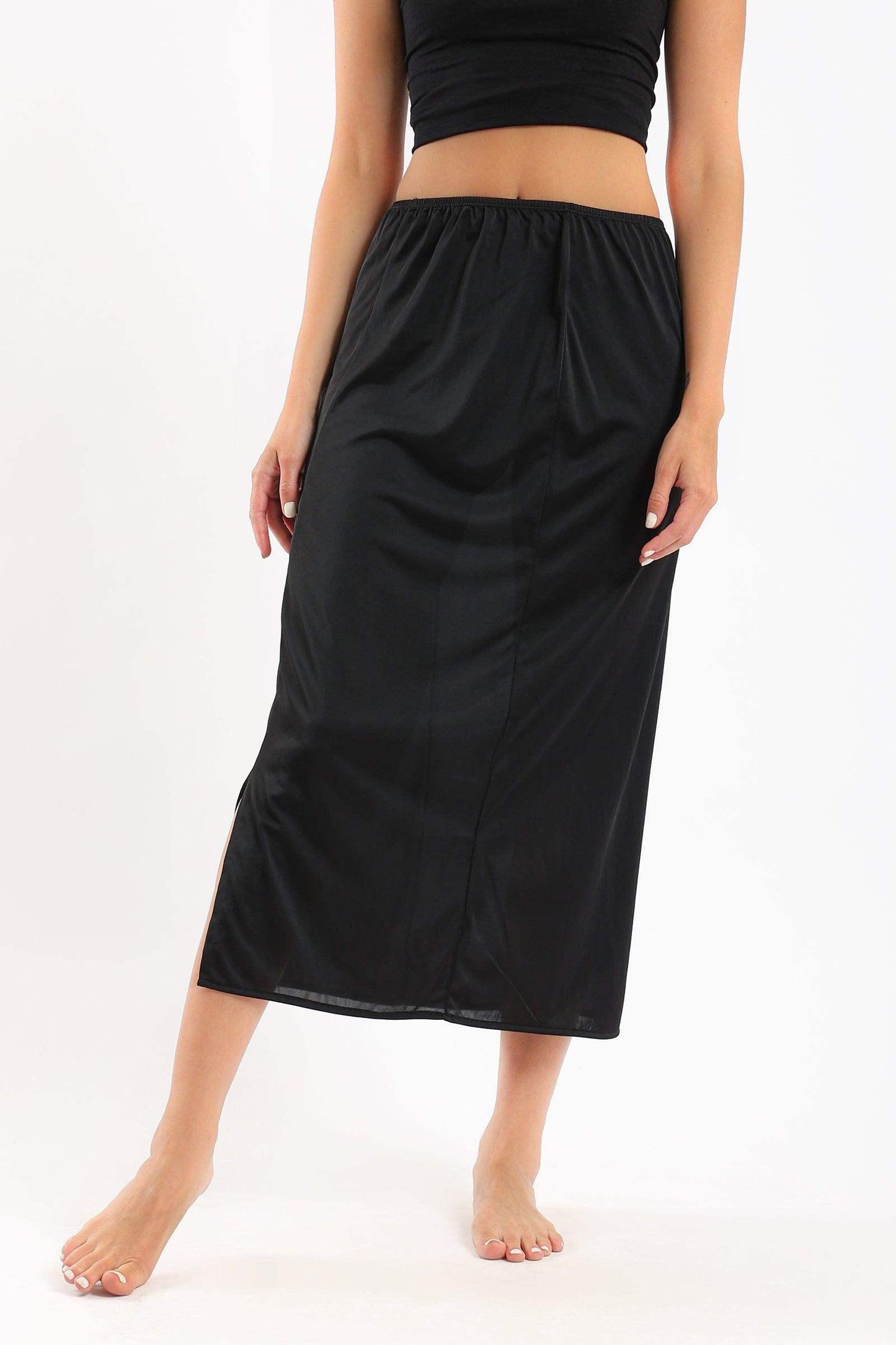 تنورة قطن داخلية متوسطة الطول - Carinasaudi.com