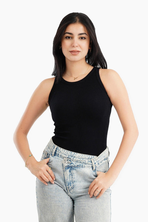 بلوزة مايكروفيبر بدون اكمام - Carinasaudi.com