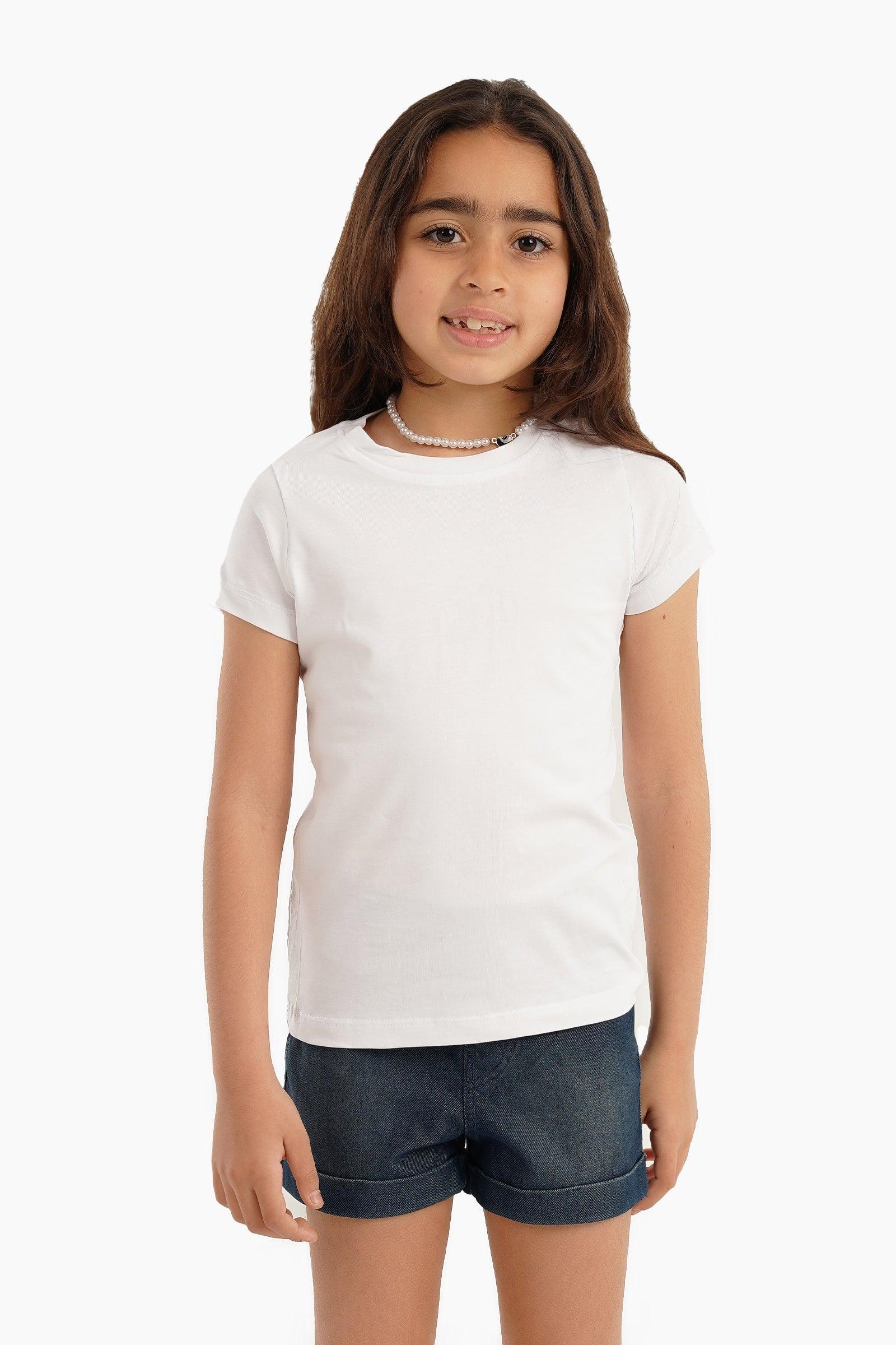 مجموعة من 3 قمصان قصيرة الأكمام للبنات - Carinasaudi.com