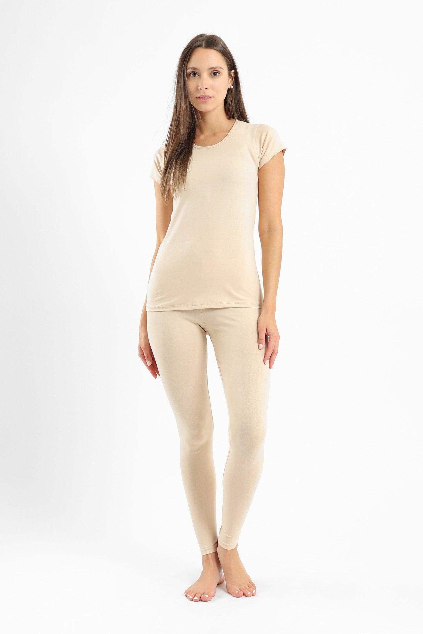 عبوة من ٣ بلوزة برقبة دائرية وأكمام قصيرة - Carinasaudi.com