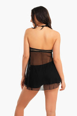 بيبي دول شفاف مزين بالدانتيل - Carinasaudi.com