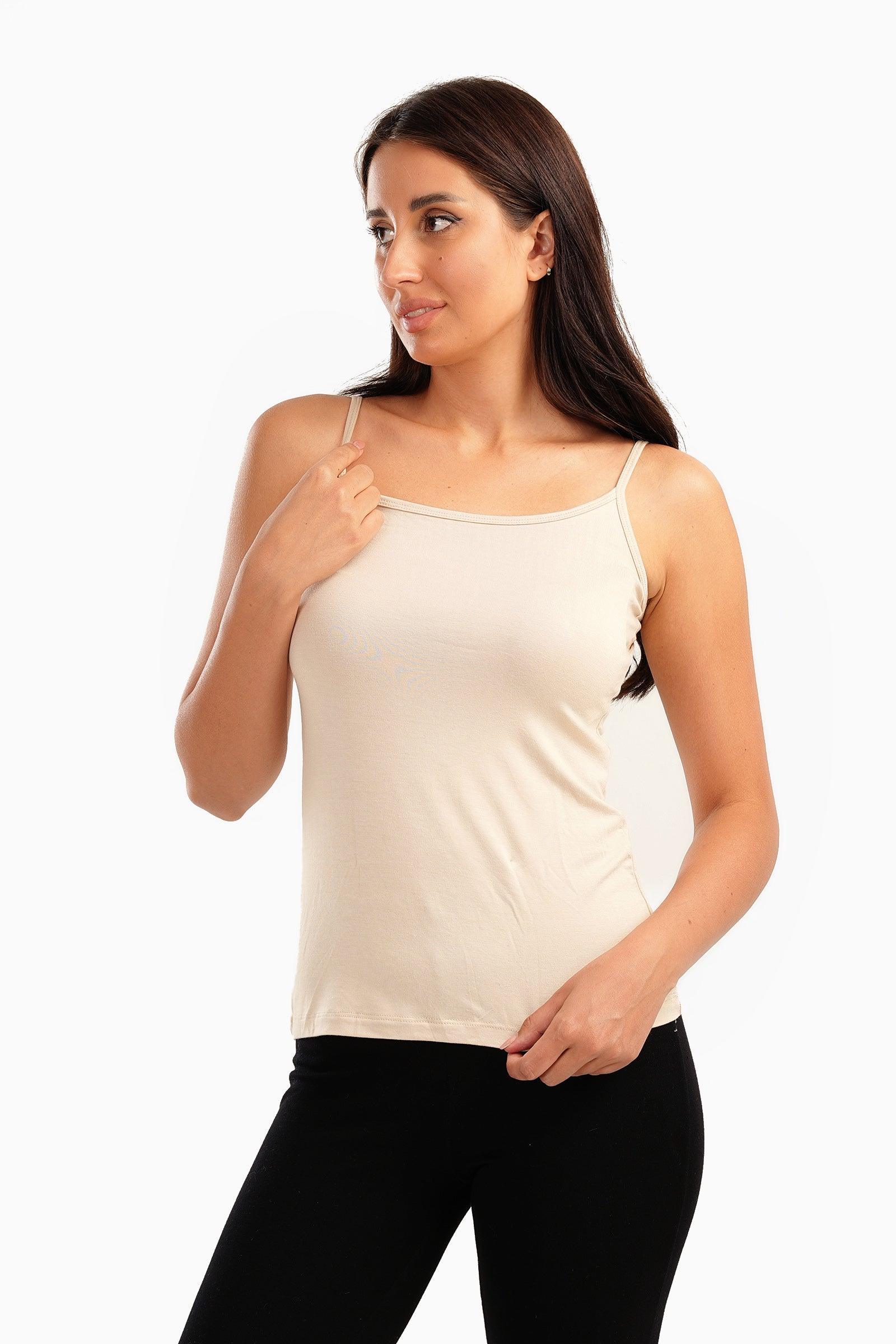 بلوزة فيسكوز بدون أكمام - Carinasaudi.com